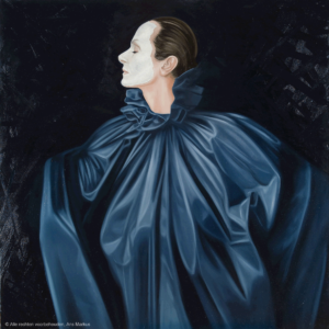 HOMMAGE AAN GIANFRANCO FERRE – 2007-2010 – OLIEVERF OP LINNEN – 130 X 130 CM