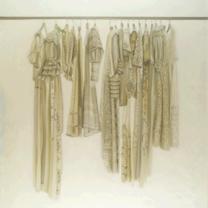 HOMMAGE AAN YVES SAINT LAURENT â€“ 2007-2010 â€“ OLIEVERF OP LINNEN â€“ 130 X 130 CM